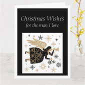 Prettig kerstfeest man die ik liefheb Speciale eng Kaart (Gele Bloem)