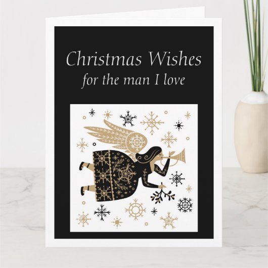 Prettig kerstfeest man die ik liefheb Speciale eng Kaart (Voorkant)