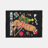 Prettig kerstfeest Marcus The Worm Grappig Ontspoo Fleece Deken (Voorkant (Horizontaal))
