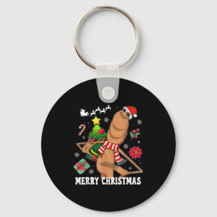 Prettig kerstfeest Marcus The Worm Grappig Ontspoo Sleutelhanger