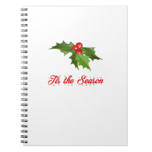 Prettig kerstfeest maretak notitieboek