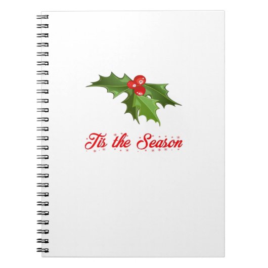 Prettig kerstfeest maretak notitieboek (Voorkant)