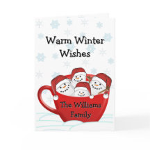 Prettig Kerstfeest Marshmallow Familie Persoonlijk