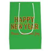 Prettig kerstfeest medium cadeauzakje (Achterkant)