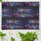 Prettig Kerstfeest Meerkleurig Modern Mooie Theedoek (Gevouwen)