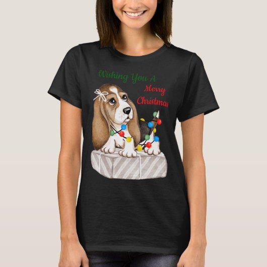 Prettig kerstfeest meisjes t-shirt (Voorkant)