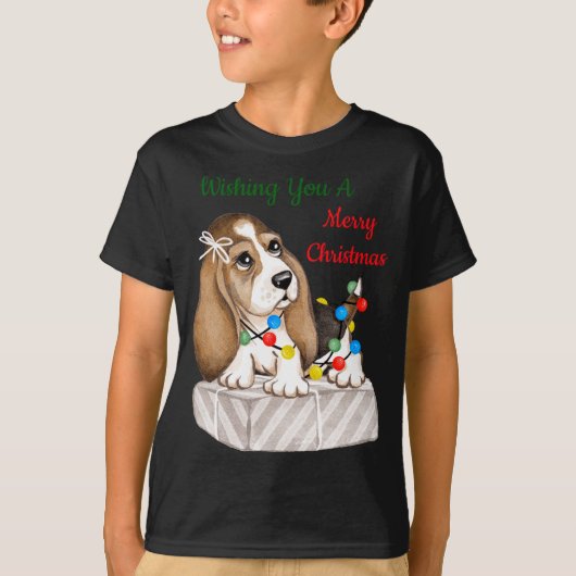 Prettig kerstfeest meisjes t-shirt (Voorkant)
