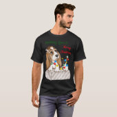 Prettig kerstfeest meisjes t-shirt (Voorkant volledig)