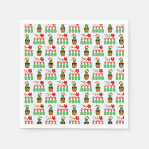 Prettig Kerstfeest Mele Kalikimaka Hawaiaanse Anan Servet