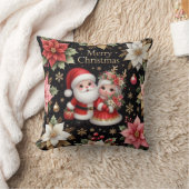 Prettig kerstfeest meneer en mevrouw Kerstman scha Kussen (Deken)