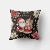 Prettig kerstfeest meneer en mevrouw Kerstman scha Kussen (Achterkant)