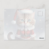 Prettig kerstfeest ~ Meow ^-^ Briefkaart (Achterkant)