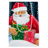 Prettig kerstfeest - Merry Christmas - Sinterklaas Medium Cadeauzakje (Achterkant)