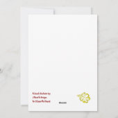 Prettig Kerstfeest met Aloha Shirt-rand Feestdagenkaart (Achterkant)