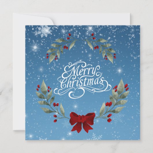 Prettig kerstfeest met Bijbelvers Feestdagenkaart (Voorkant)