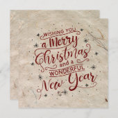 Prettig kerstfeest met Bijbelvers Feestdagenkaart (Voorkant / Achterkant)