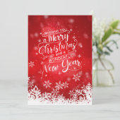 Prettig kerstfeest met Bijbelvers Feestdagenkaart (Staand voorkant)