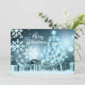 Prettig kerstfeest met citaat feestdagenkaart (Staand voorkant)