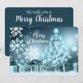 Prettig kerstfeest met citaat feestdagenkaart (Voorkant / Achterkant)