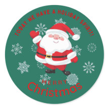 Prettig kerstfeest met Cute Kerstman Persoonlijk