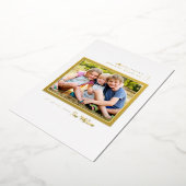 PRETTIG KERSTFEEST | Met Dankbare Harten Verheugen Folie Feestdagenkaart (Gedraaid)