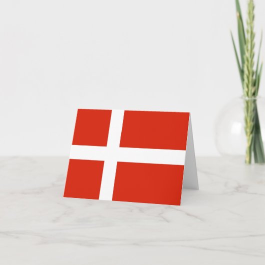 Prettig Kerstfeest met Dannebrog Feestdagen Kaart (Voorkant)