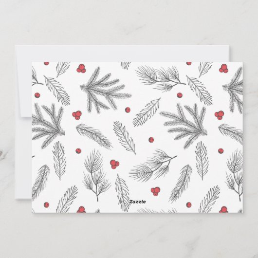 Prettig kerstfeest met de kerstman feestdagenkaart (Achterkant)