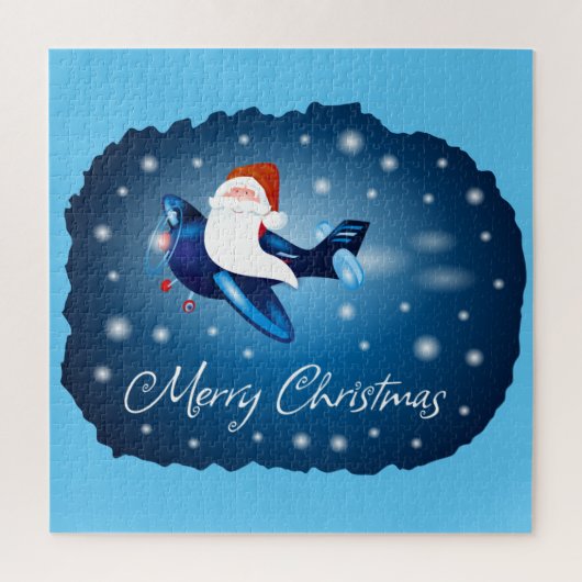 Prettig kerstfeest met de Kerstman Legpuzzel (Verticaal)