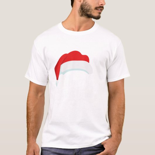 Prettig kerstfeest met de kerstman t-shirt (Voorkant)