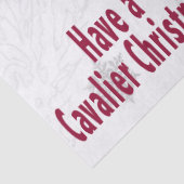 Prettig kerstfeest met een Cavalier! CKCS tissuepa Tissuepapier (Detail)