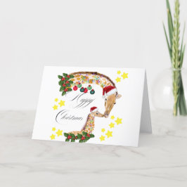 Prettig kerstfeest met een liefhebbende familie va feestdagen kaart