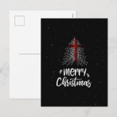 Prettig kerstfeest met Engelse vlag Feestdagenkaart (Voorkant / Achterkant)