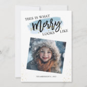 Prettig kerstfeest met glitters feestdagenkaart (Voorkant)