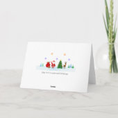 Prettig kerstfeest met halve maan kaart (Achterkant)