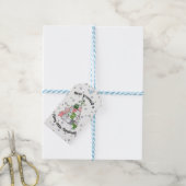 Prettig kerstfeest met harige vriendjes! cadeaulabel (Met Touw)