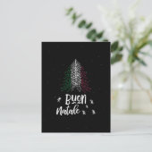 Prettig kerstfeest met Italiaanse vlag Feestdagenkaart (Staand voorkant)