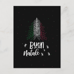Prettig kerstfeest met Italiaanse vlag Feestdagenkaart