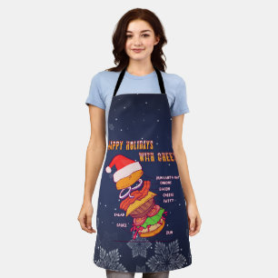 Prettig kerstfeest met kaas, Kerstburger Schort