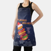 Prettig kerstfeest met kaas, Kerstburger Schort (Insitu)