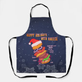 Prettig kerstfeest met kaas, Kerstburger Schort (Voorkant)