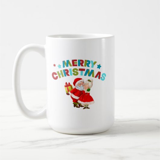 Prettig kerstfeest met Kerstman Koffiemok (Links)