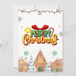 Prettig kerstfeest met kerststolhuizen feestdagenkaart