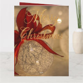Prettig kerstfeest met lichtballen kaart (Achterkant)