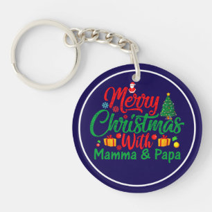Prettig kerstfeest met Mamma & Papa-42705 Sleutelhanger