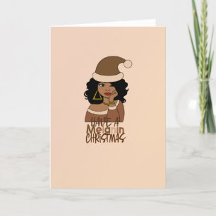 Prettig Kerstfeest met Melanine Feestdagen Kaart
