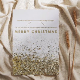 Prettig kerstfeest met mRNA Biologie Feestdagenkaart