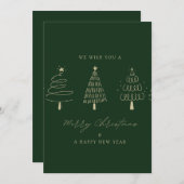 🎄 Prettig Kerstfeest met Nieuwjaarswensen Kaart � (Voorkant / Achterkant)