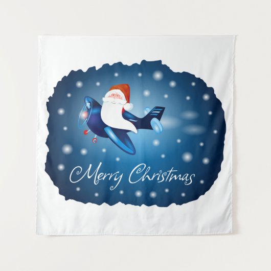 Prettig kerstfeest met Sinterklaas Wandkleed (Voorkant)