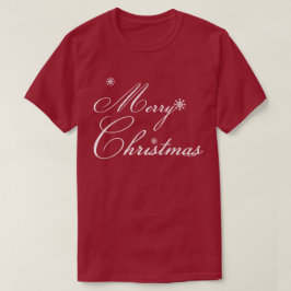 Prettig kerstfeest met sneeuwvlokken t-shirt