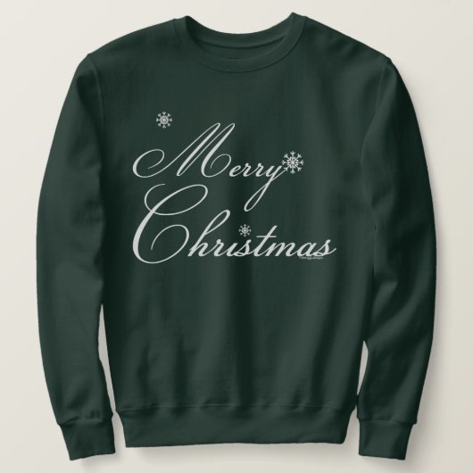 Prettig kerstfeest met sneeuwvlokken trui (Design voorkant)